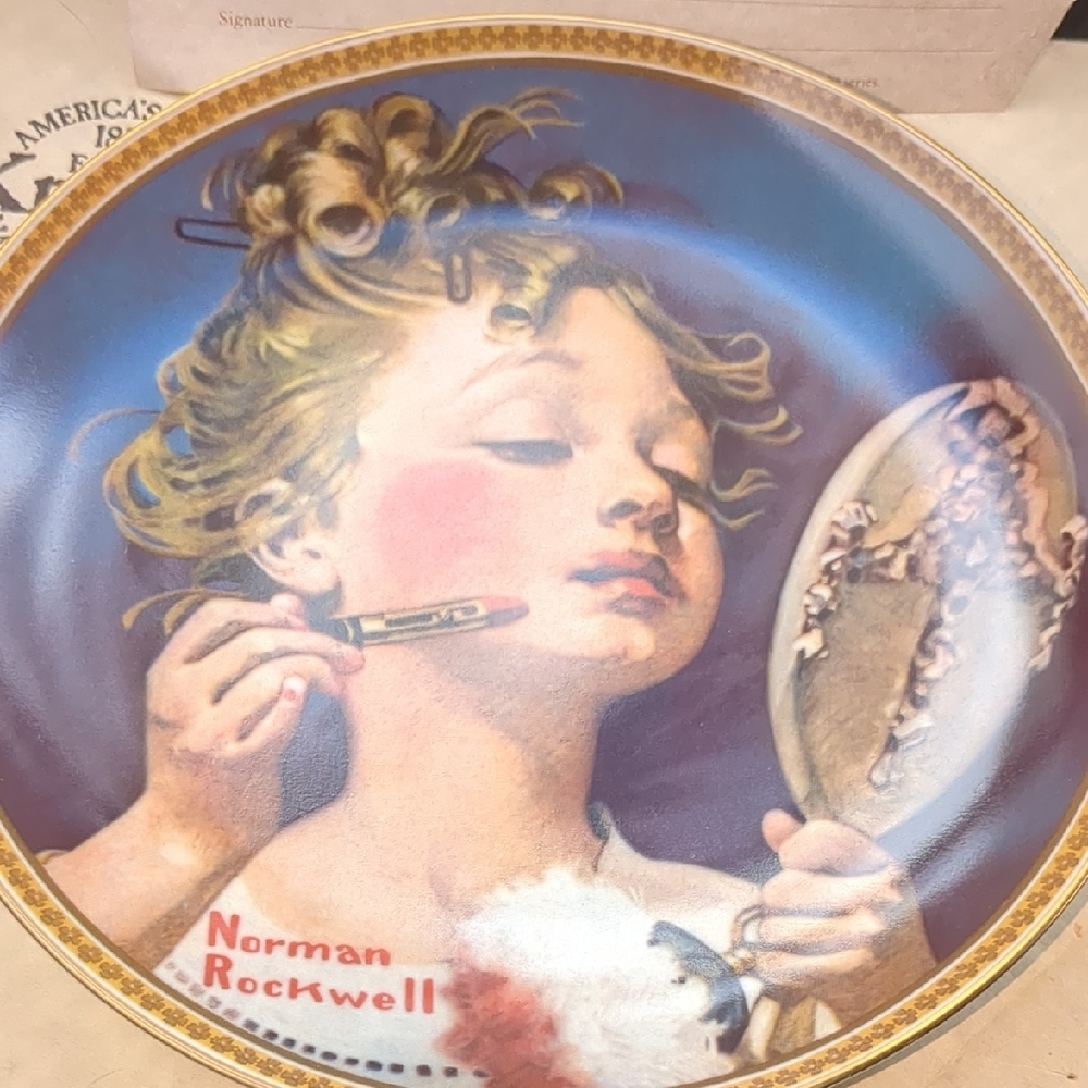 Norman Rockwell Kids Decorative Plate